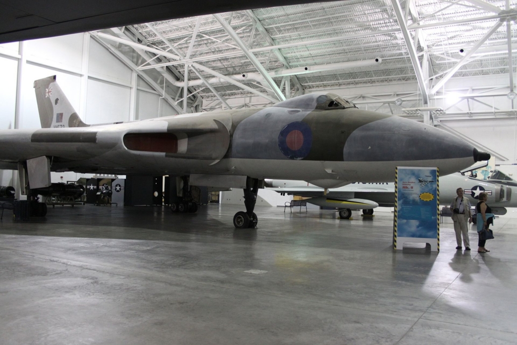 Avro Vulcan B2 (serial XM573) on internal display at the Strategic Air Command & Aerospace Museum in Nebraska on 6 July 2012. Image: Wikimedia Commons/Aeroprints.com