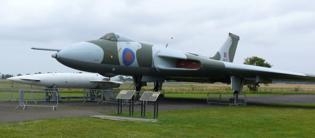 Avro Vulcan B2 (serial XM597) on external display at the National Museum of Flight in Scotland on 16 August 2010. Image: Wikimedia Commons/Ad Meskens