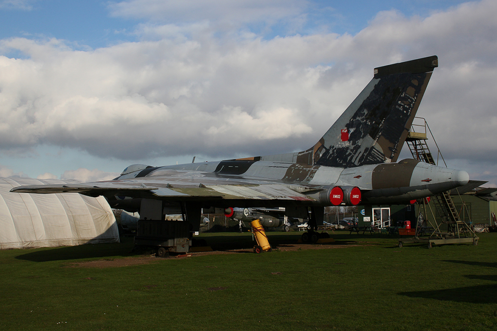 A weathered Avro Vulcan B2 (serial XM612) on display at the City of Norwich Aviation Museum in Norfolk on 17 February 2017. Image: Wikimedia Commons/Mike Burdett