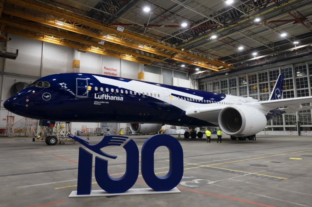Lufthansa 100th anniversary livery A350-900