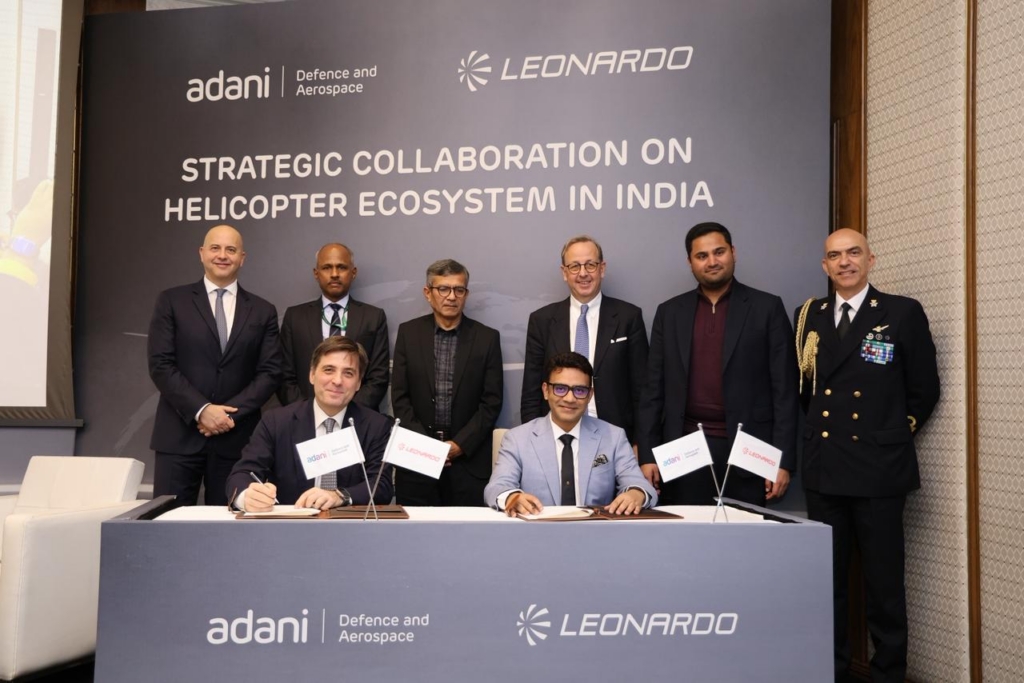 Adani Leonardo partner for helicopter manufacturing in India