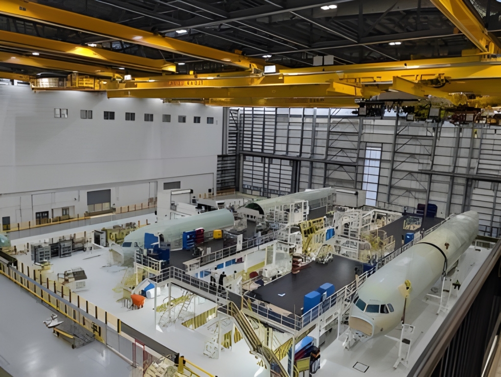 airbus production line for A320neo