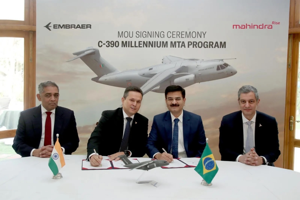 Embraer signs with Mahindra Group for C-390 maintenance
