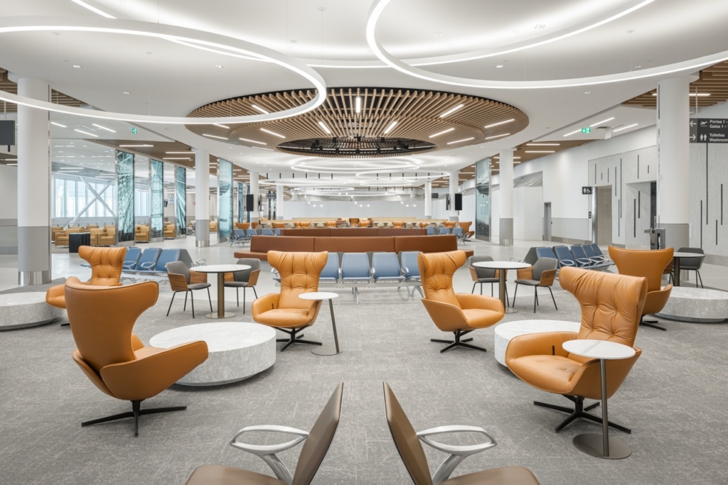 MET Montreal Airport waiting lounge