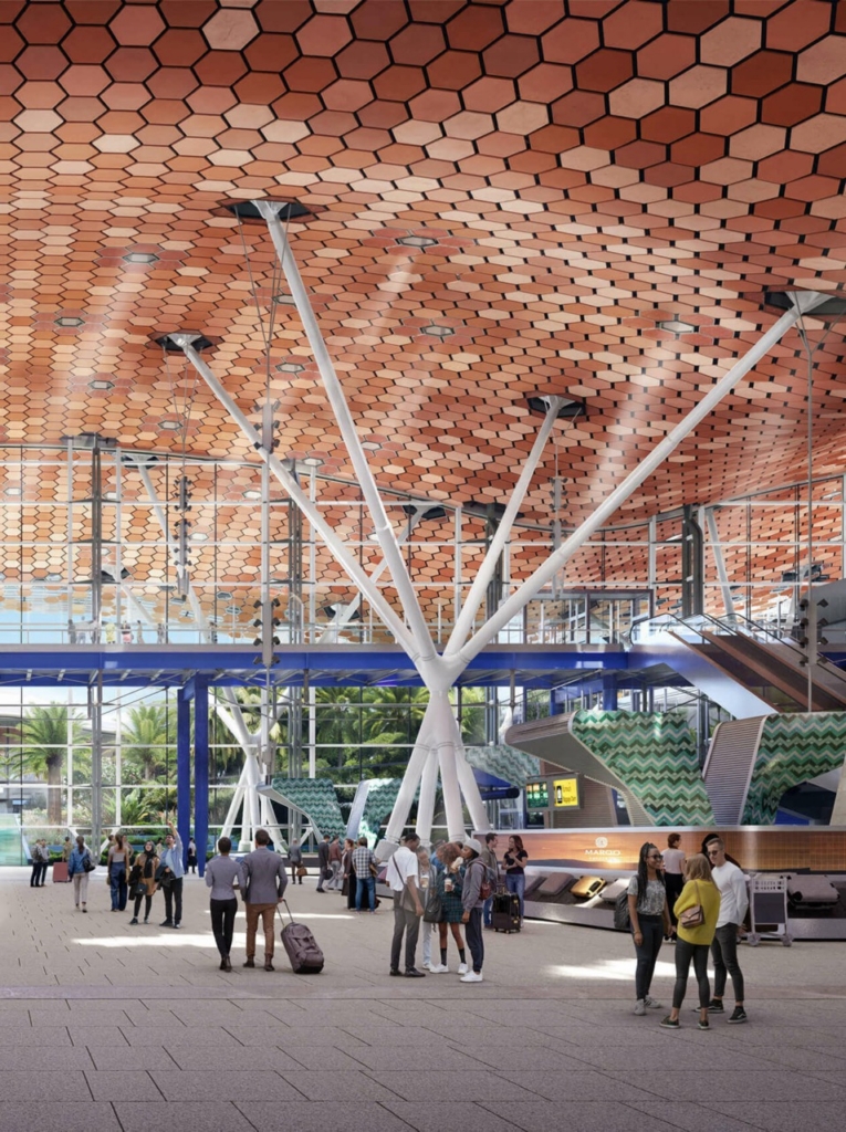 Casablanca Airport terminal interior