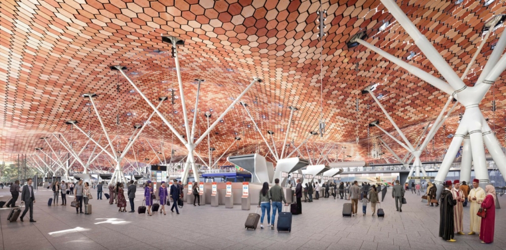 Casablanca Airport terminal interior