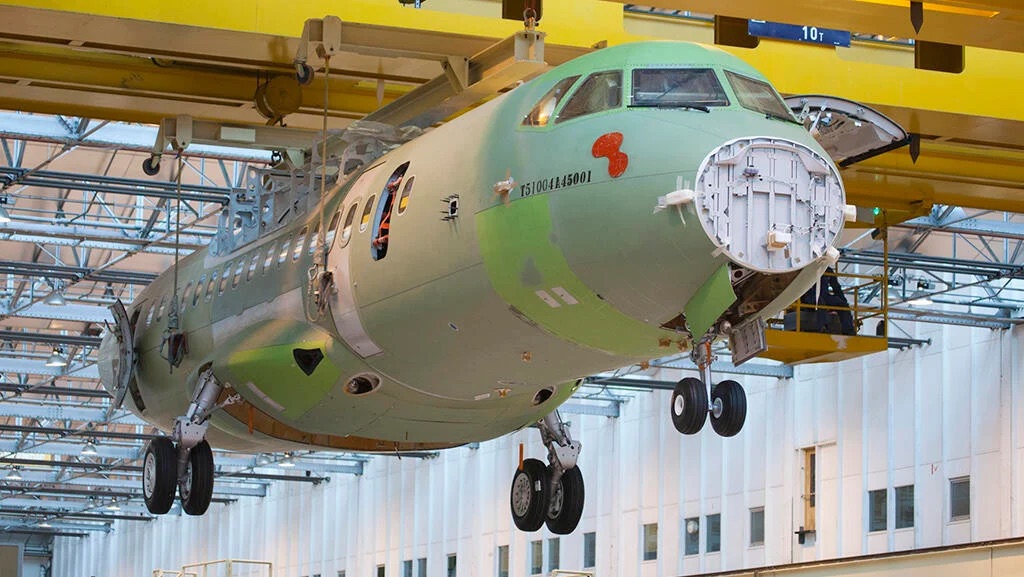 ATR Factory final assembly line for aircraft