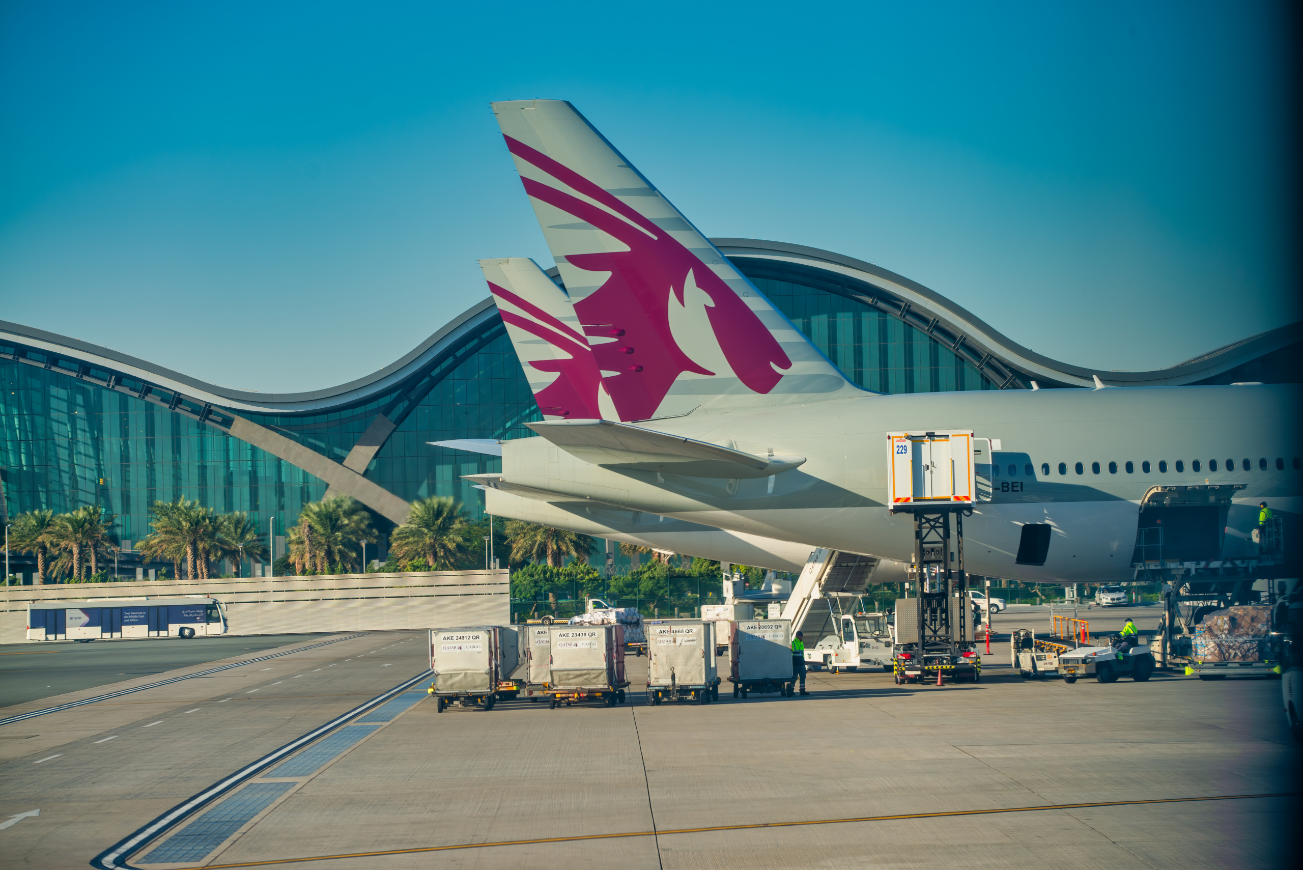 Qatar Airways tails at DOH