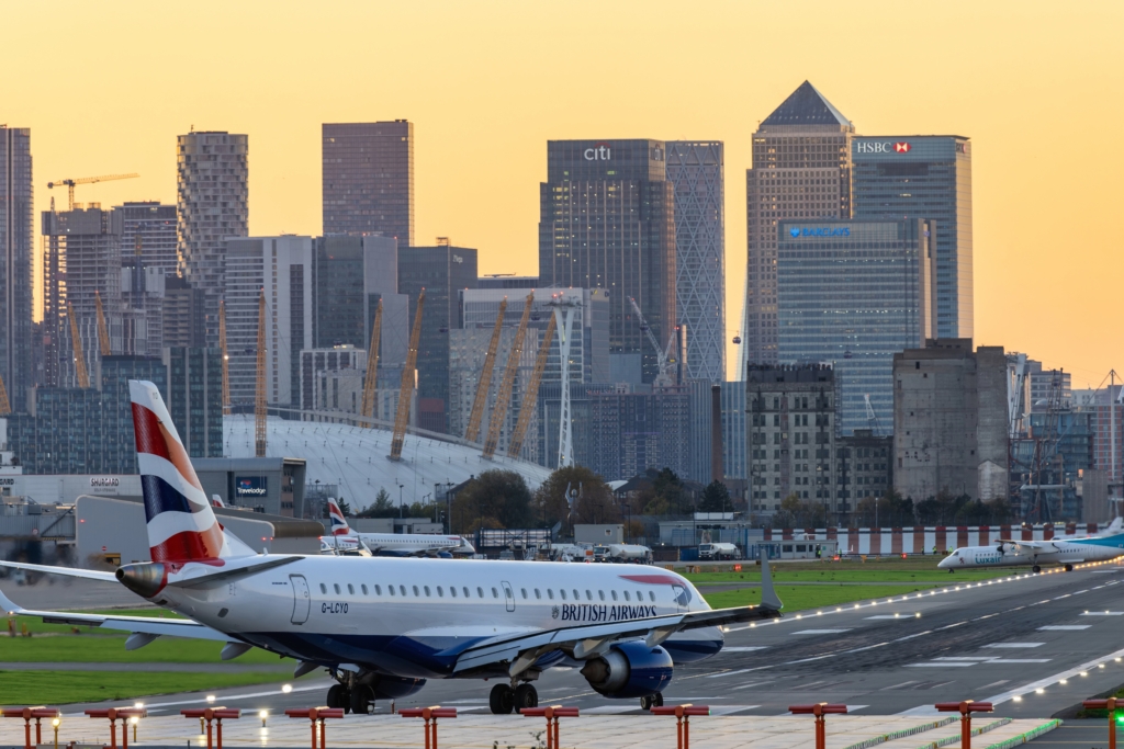 London City Airport at Dusk