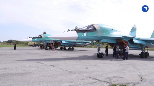 Batch of Sukhoi Su-34 being delivered