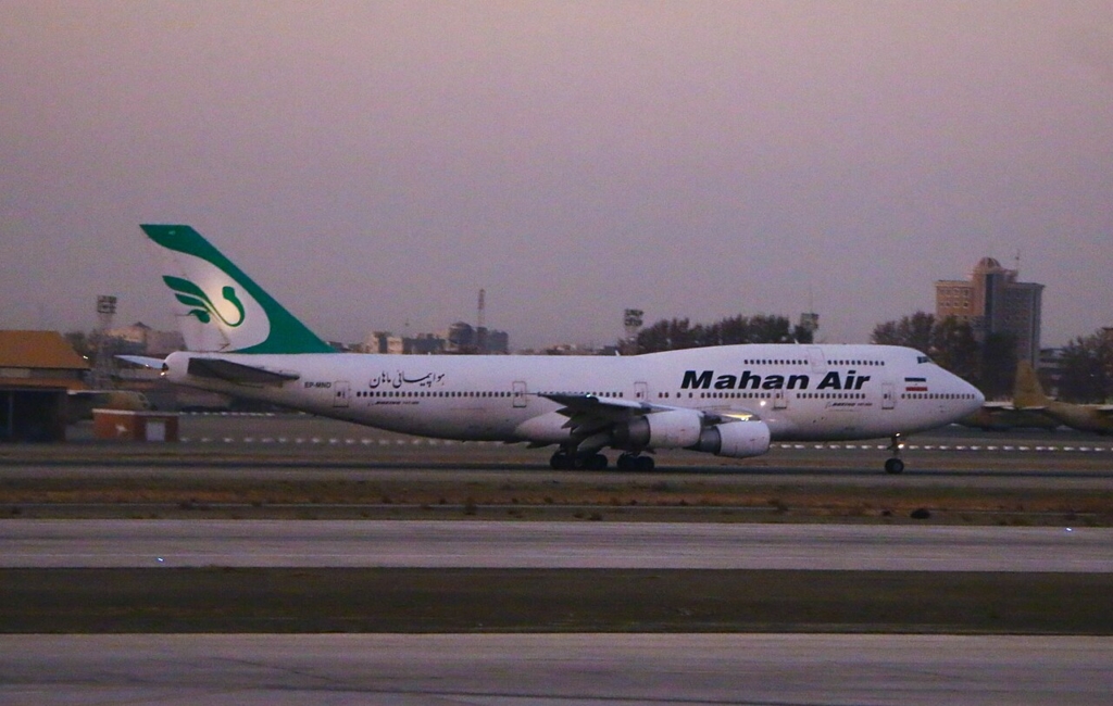 Boeing 747 Mahan Airlines EP-MND in Mehrabad Airport