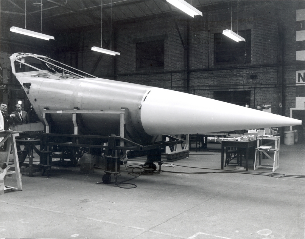 Concorde drooping nose cone