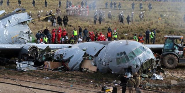 FAB-81-3 C-130 Hercules crashed in La Paz Bolivia