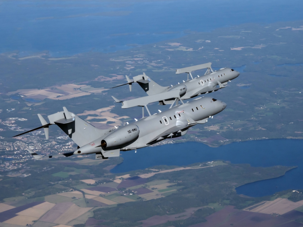 Saab GlobalEye Airborne Early Warning & Control (AEW&C) aircraft