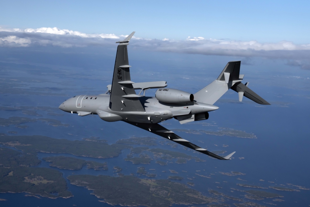 Saab GlobalEye Airborne Early Warning & Control (AEW&C) aircraft