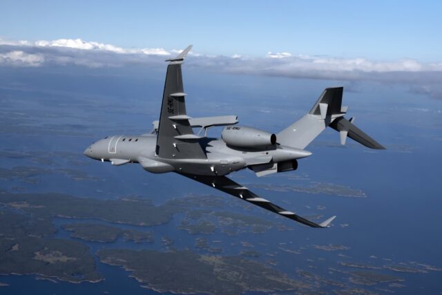 Saab GlobalEye Airborne Early Warning & Control (AEW&C) aircraft