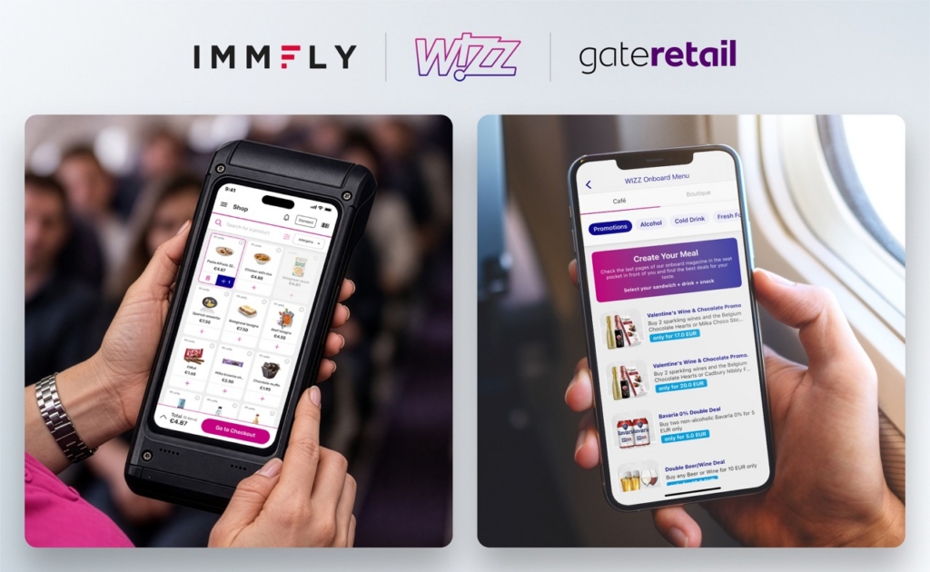 Immfly Wizz Air bluetooth enabled in-flight retail