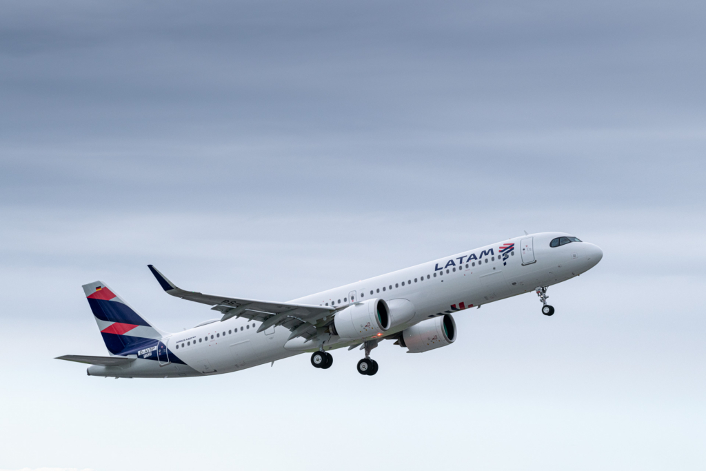 LATAM Airbus A321neo and the carrier has orders in for the A321XLR