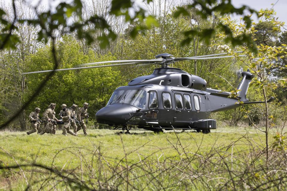 Leonardo AW149 military helicopter