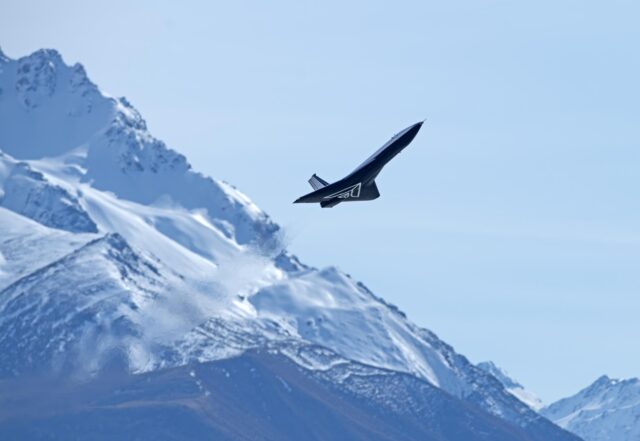 Dawn Aerospace's rocket powered spaceplane Aurora in the sky