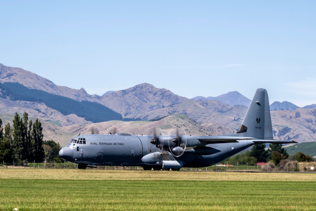 Royal Australian Air Force C-130J in New Zealand