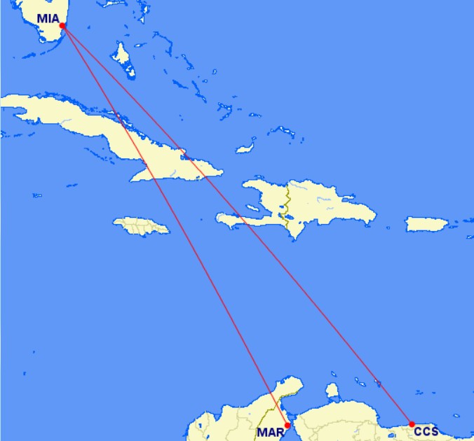 AA routes MIA to Venezuela 