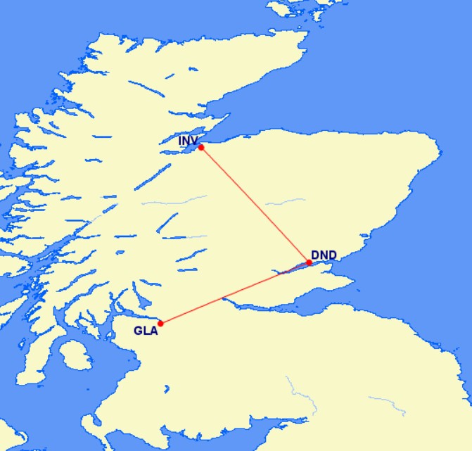 Loganair ALIA flight routes