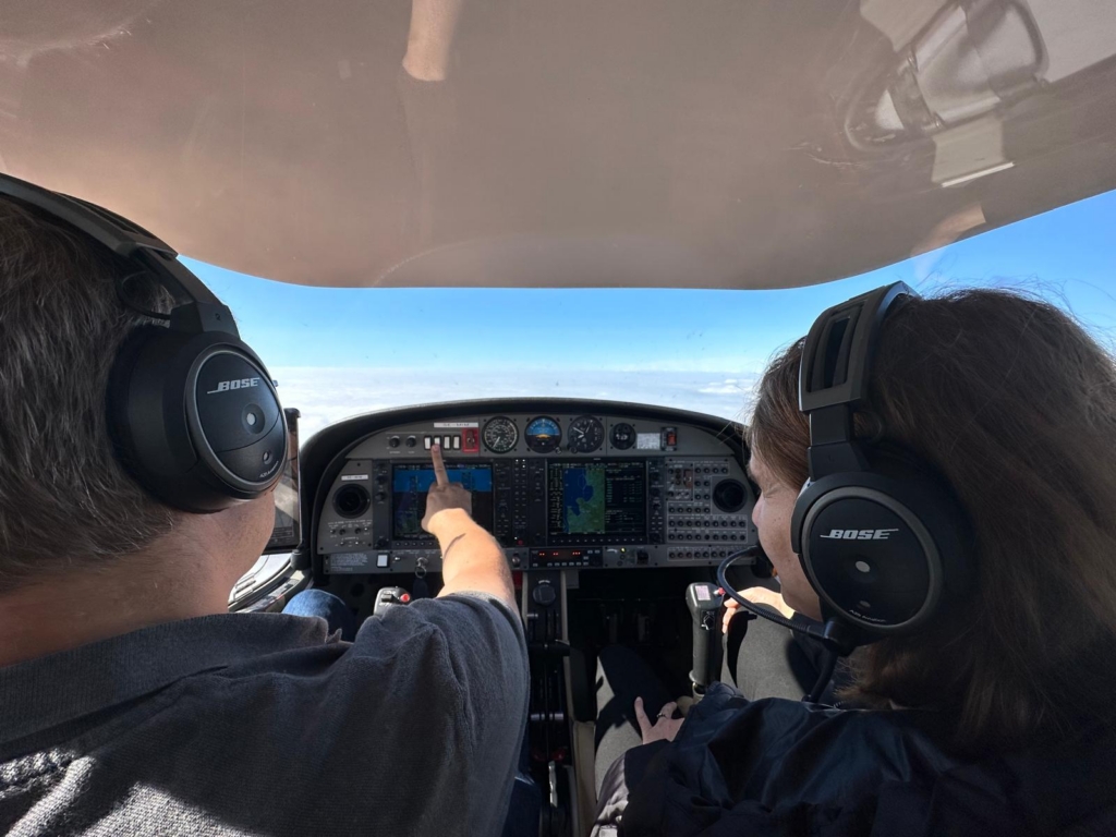 Pilot training in a Diamond DA42