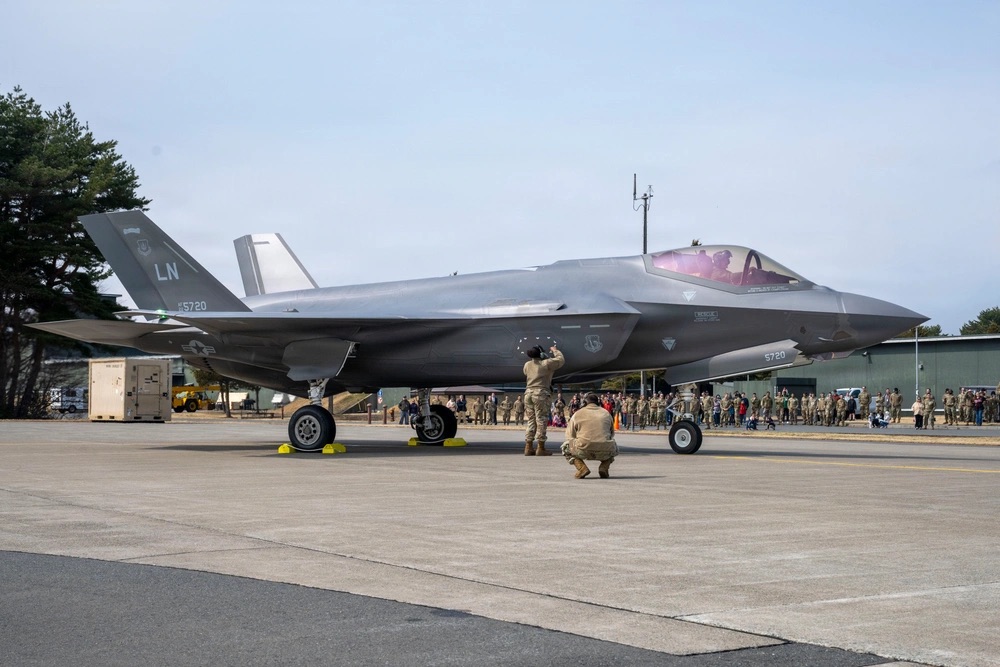 US Air force F-35A at Misawa AIr Base in Japan