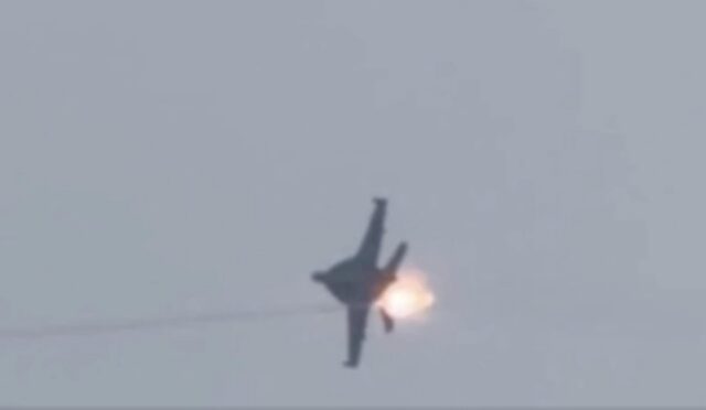 US F/A-18 shot by Iranian missile