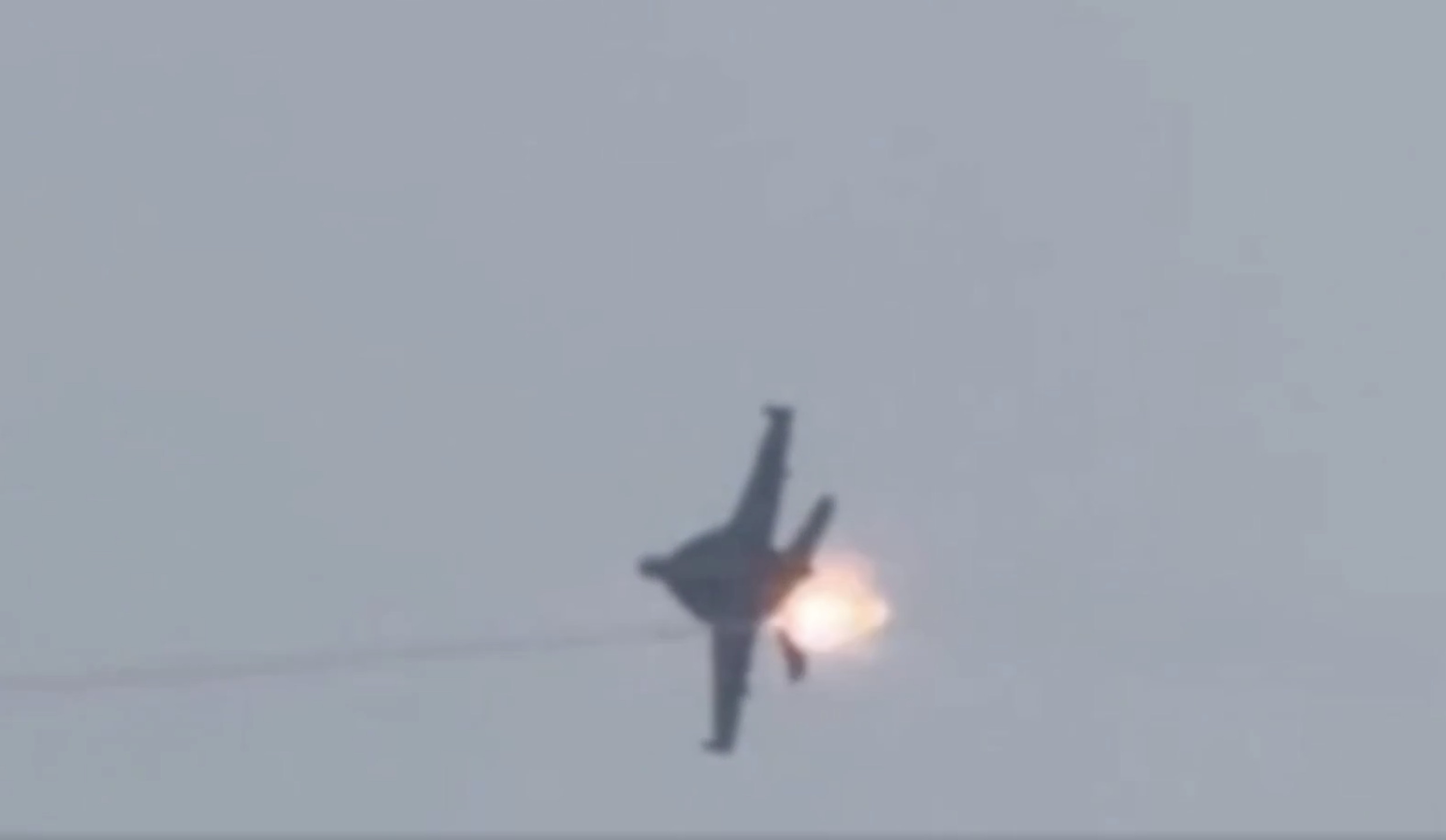 US F/A-18 shot by Iranian missile