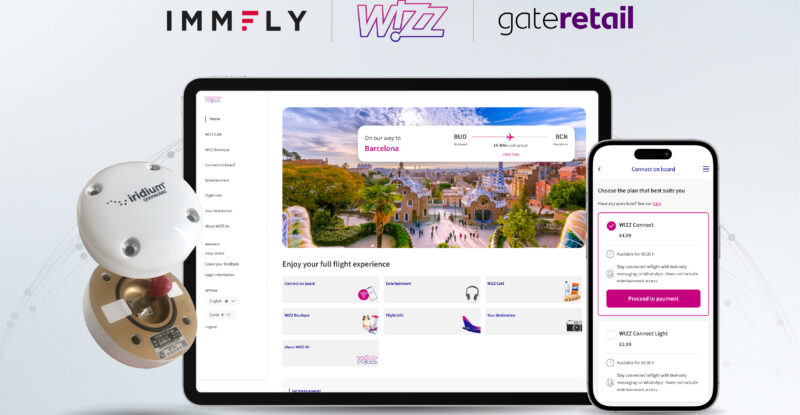 Wizz Air Immfly inflight wifi and at-seat ordering
