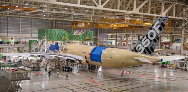 Airbus A350F MSN 700 in FAL Toulouse