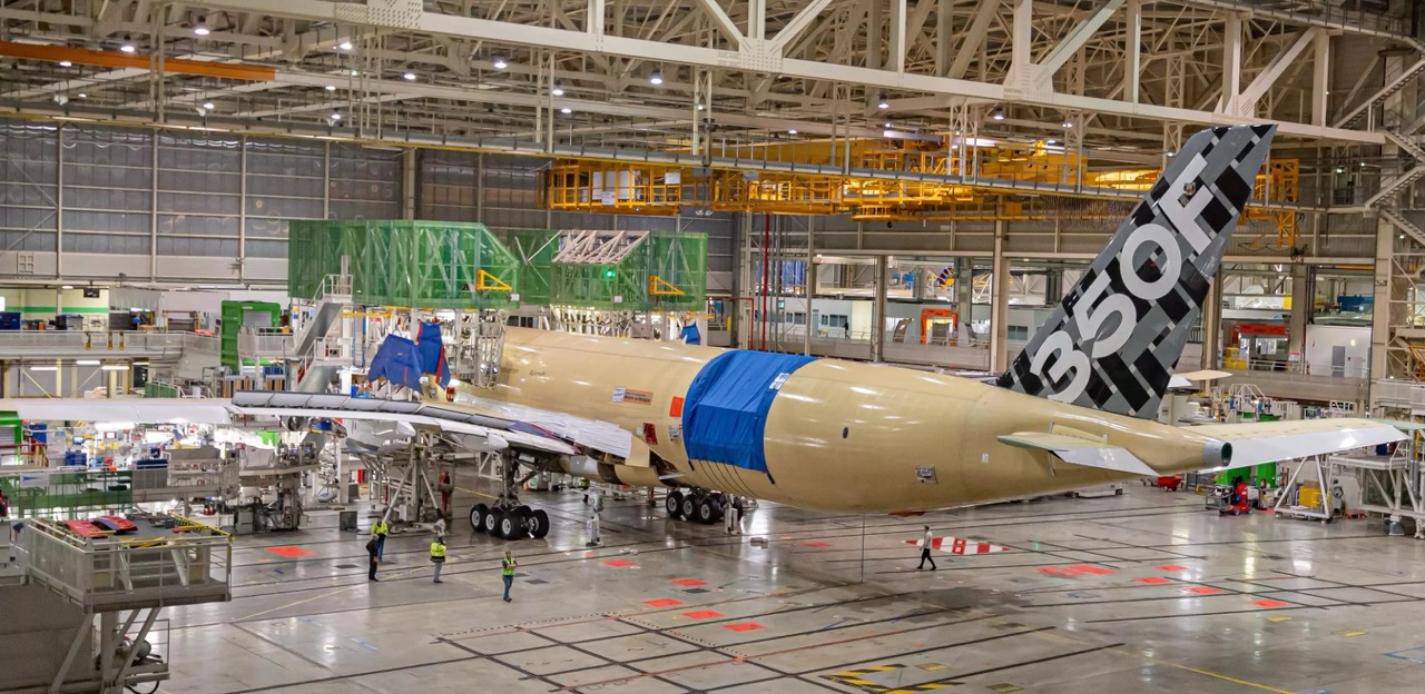 Airbus A350F MSN 700 in FAL Toulouse