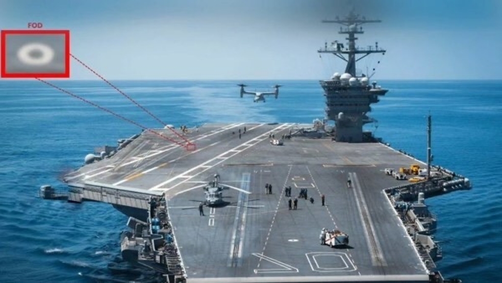Skylark Labs AI FOD detection on aircraft carriers