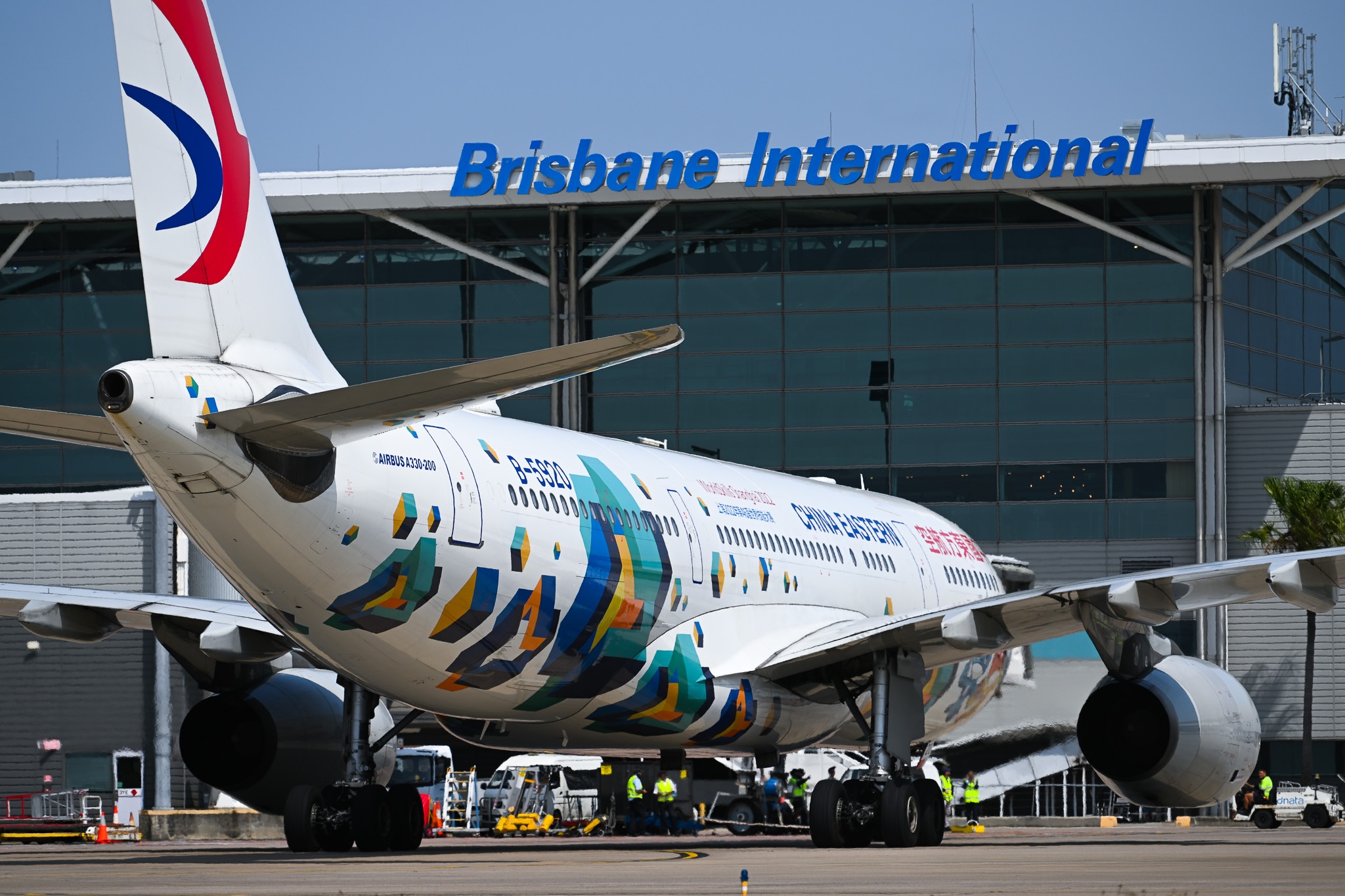 China Eastern Airlines aircraft at Brisbane Airport. Photo: Brisbane Airport