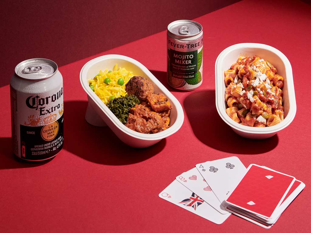 Virgin Atlantic economy meal