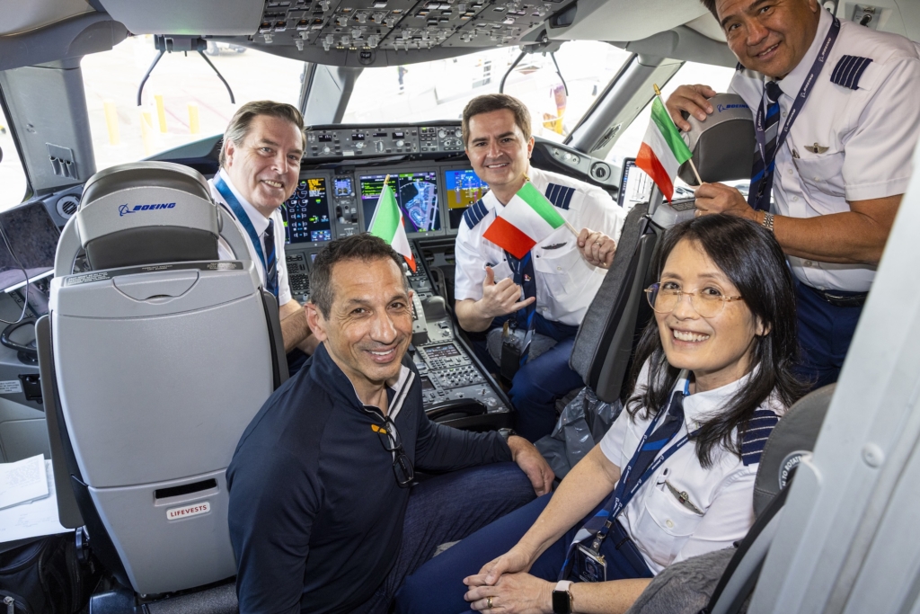 April 28, 2026; SeaTac, Wash.; Alaska Airlines inaugural flight #180 from Seattle to Rome (FCO).