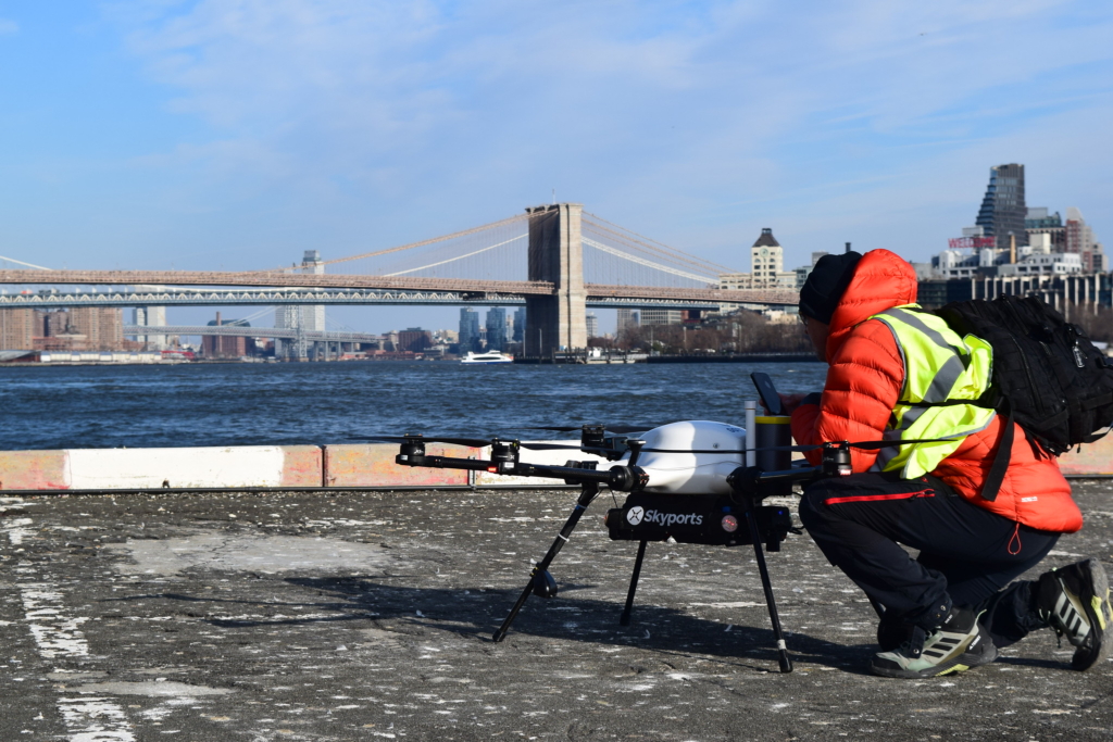 New York drone trial with PANYNJ, speedbird aero and skyports