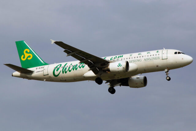 A Spring Airlines A320.