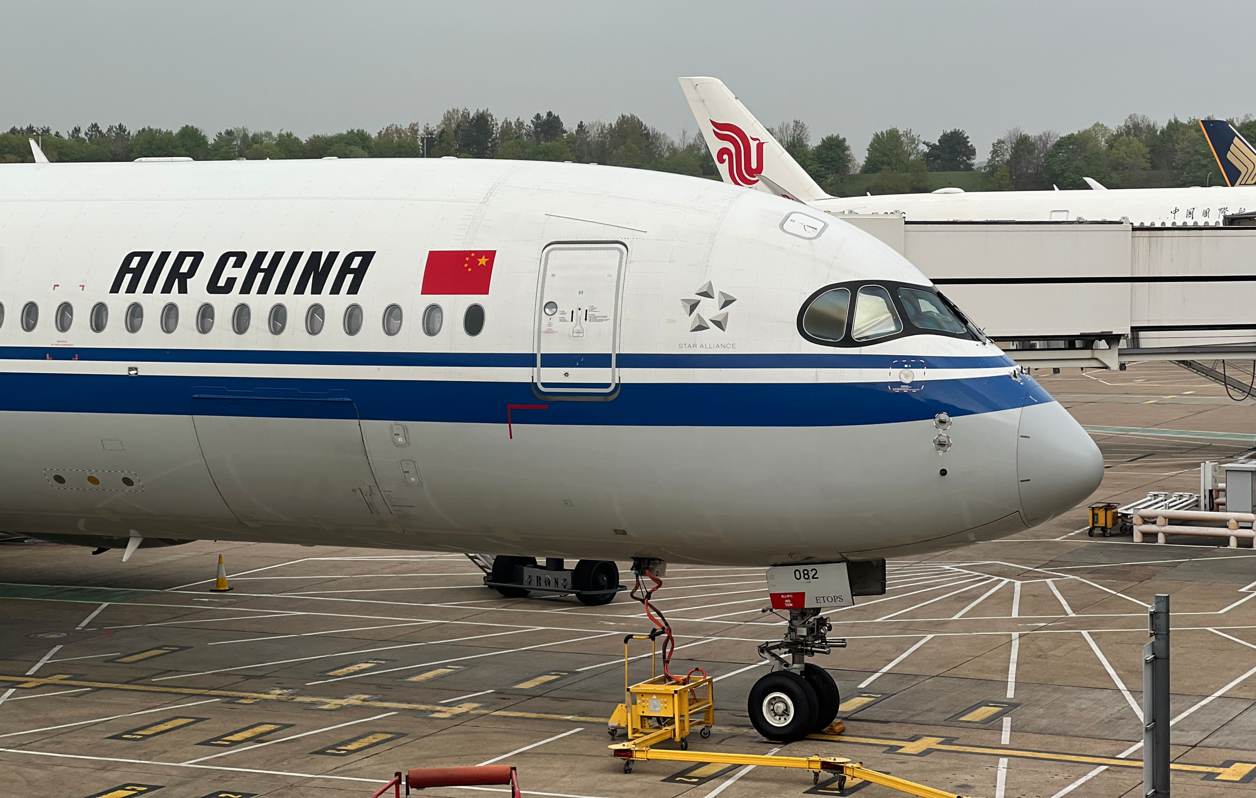 Air China Airbus A350 Planes Boarding to Beijing and Shanghai