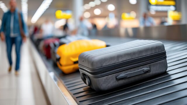 Airport baggage carousel