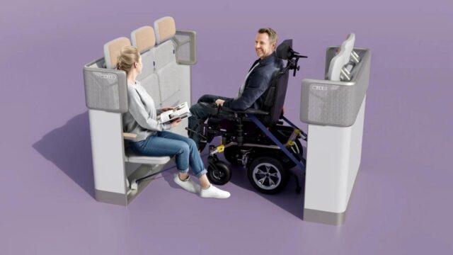 Airbus Airspace U Suite wheelchair restraint
