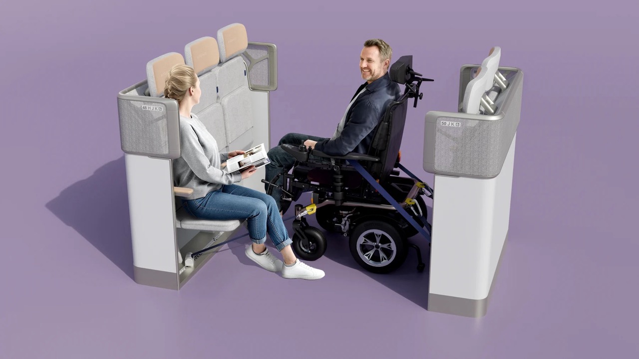Airbus Airspace U Suite wheelchair restraint