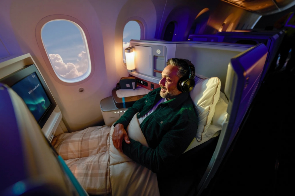 Alaska Airlines Boeing 787 business class