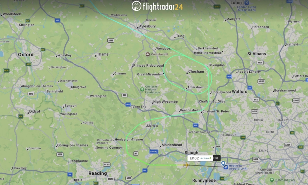 Bovingdon hold at Heathrow