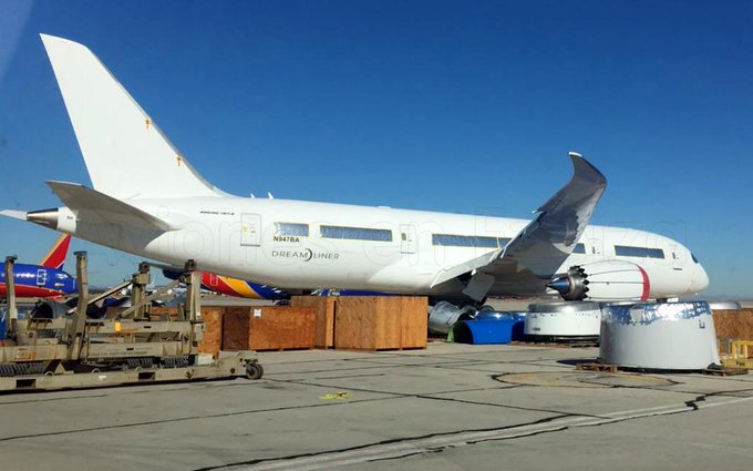 Boeing 787-8 white tail