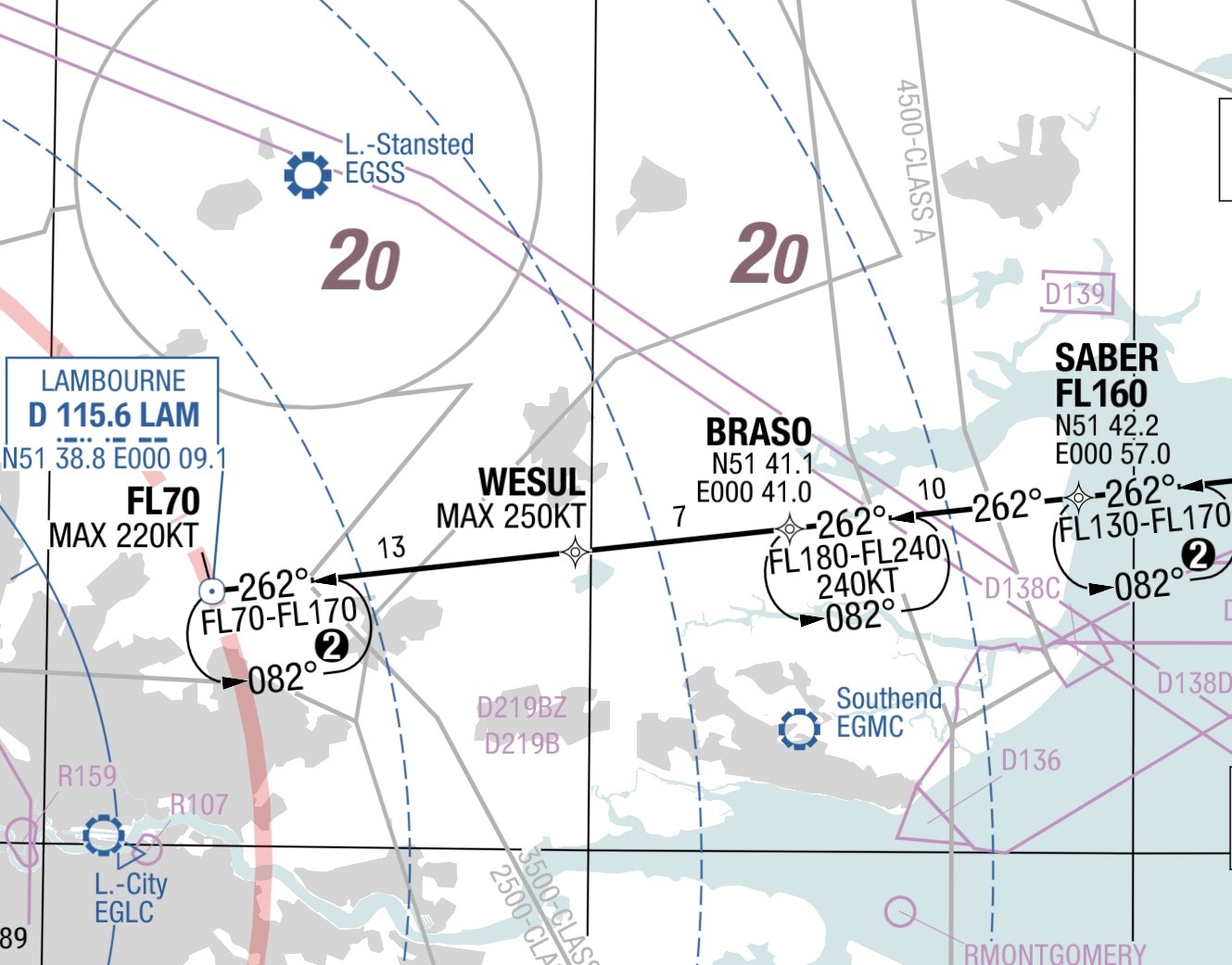 Holding pattern near Heathrow