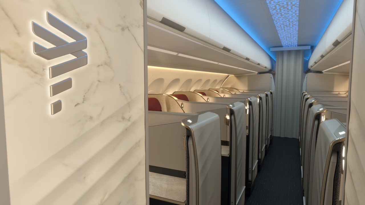 LATAM A321 business class suites light