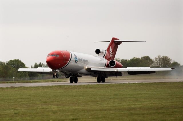 2Excel Aviation's Boeing 727 which is part of the emergency spill response fleet